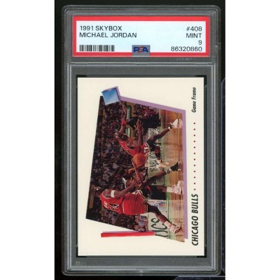Michael Jordan Card 1991-92 SkyBox #408 PSA 9