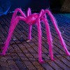Joyfy 5 Ft Halloween Giant Spider Outdoor Decorations Scary Hairy Spider, Plush Spider for Yard Patio Lawn Garden Window Creepy Halloween Decor Props - 2 of 4