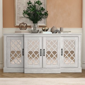Galano Millicent Wood 60.4 in. Wide Accent Sideboard with Adjustable Shelves - 1 of 4