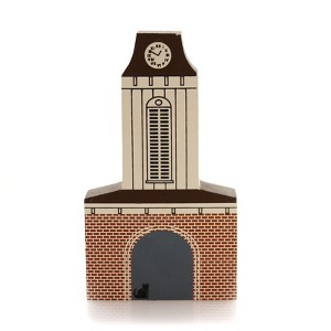 Cat's Meow Village 4.5 Inch Franklin Clock Tower Special Commission Franklin Nc Village Buildings - 1 of 2