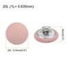 Unique Bargains Metal Shank Round Cloth Covered DIY Sewing Buttons 20 Pcs - 2 of 4