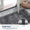 Washable Non-Slip Plaid Carpet - Modern Short Pile Rug for Living Room, Bedroom & Laundry Room - Soft Anti-Foul Home Decor - 3 of 4