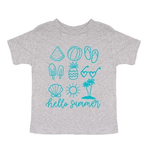 The Juniper Shop Hello Summer Chart Toddler Short Sleeve Tee - 1 of 4