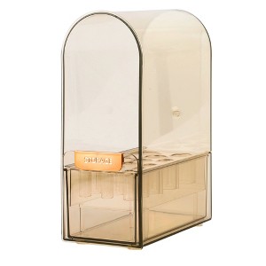 Unique Bargains Dust-proof Makeup Organizer Brown 1 Pc - 1 of 4