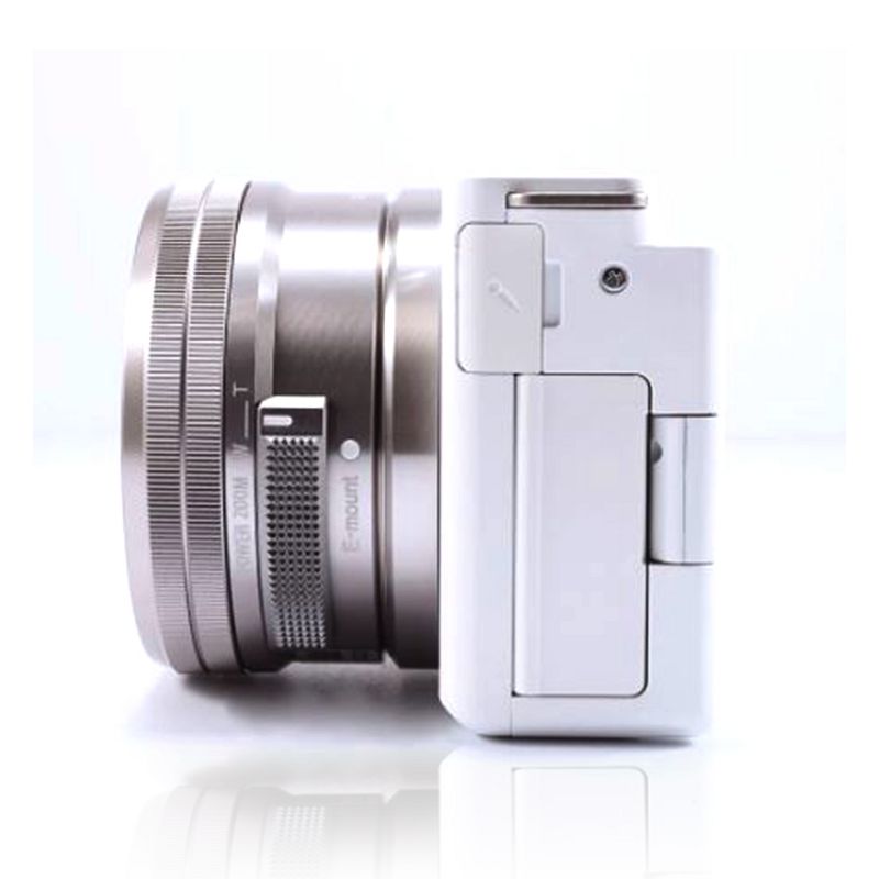 Sony Alpha ZV-E10 - APS-C Interchangeable Lens Mirrorless Vlog Camera Kit - White, 4 of 5