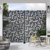 SpassWay 72"H 47"W Outdoor Metal Garden Trellis Privacy Screen Lattice Panel Indoor Room Divider - 2 of 4