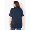 Catherines Women's Plus Size Short Sleeve Polo - 3 of 4