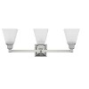 Livex Lighting Mission 3 - Light Vanity in  Polished Chrome - 4 of 4