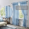 Annie Buffalo Blue Check Ruffled Panel Set of 2 84x40 - 2 of 4