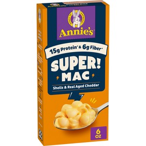 Annie's Organic Super Mac Shells & Real Aged Cheddar - 6oz - 1 of 4