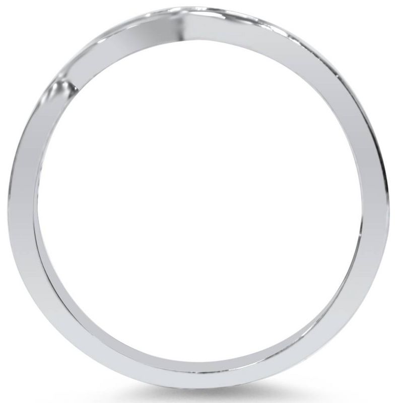 Pompeii3 1/4ct Diamond Engagement Wedding Ring Set 10K White Gold, 2 of 6