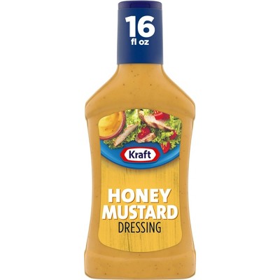 Kraft Honey Mustard Dressing, 16 fl oz Bottle, Pack of 2