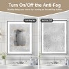 ChicFurnit Bathroom Vanity Mirrors Rectangle Frame Wall Mirror Anti Fog Mirror Decorative Wall Mirrors for Bathroom, Black, 28"*0.16"*36" - 4 of 4