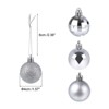 Unique Bargains Acrylic DIY Craft Party Christmas Tree Ornament Hanging Balls 1.57" 24 Pcs - 2 of 4