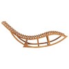 vidaXL Rocking Sun Lounger with Cushion Solid Teak Wood - 4 of 4