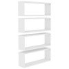 vidaXL Wall Cube Shelves 4 pcs White 23.6 in.x5.9 in.x9.1 in. Engineered Wood - 2 of 4