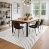 Modern Geometric Area Rug Washable Rug with Non Slip Rubber Backing Soft Non Shedding Carpet, Indoor Low Pile Thin Foldable Mat - 4 of 4