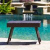 Lyngins Faux Rattan Outdoor End Table, 24" Wide Wicker Accent Table for Patio or Garden Use, Patio End Table, Outdoor Side Table - 2 of 4