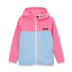 Lands' End Kids Fleece Full Zip Jacket with Hood - 1 of 2