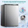 R.W.FLAME Upright Freezer 3.0 Cu.ft, Compact Mini Freezer with Reversible Single Door, Temperature Control, Removable Shelves for Dorms Home Office - 2 of 4