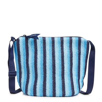 Vera Bradley Women's Outlet Straw Bucket Crossbody Bag