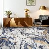 Machine Washable Runner Rug – Non-Slip Low Pile Foldable Soft Modern Abstract Carpet for Entryway Bathroom Laundry Room. - 2 of 4