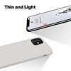 BONGEEK Soft Silicone Designed for iPhone 12 Pro Case,Anti-Scratch Microfiber Lining Shockproof Protective Phone Case Slim Thin Cover ,Stone - 4 of 4