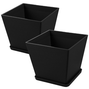 Kozyard Planter Indoor Outdoor Plant Pots with Tray Collecting Water for Tall Plants, Flowers - 1 of 1