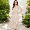Anna-Kaci Women's Halter Neck Floral Print Tiered Midi Dress with Elastic Waist for Everyday Looks - 4 of 4