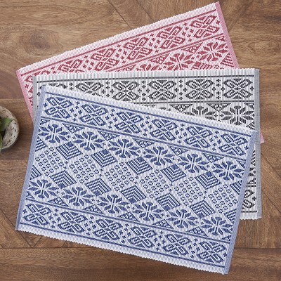 C&F Home Scandinavian Jacquard Cotton Woven Placemats