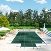 VEVOR Pool Safety Cover Fits 16x32ft Rectangle Inground Pools, Safety Pool Cover with 4x10ft Center End Step, Mesh Solid Pool Cover, Green - 2 of 4