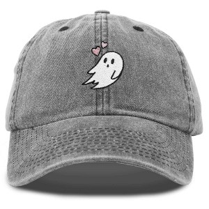 Dalix Heartly Ghost Embroidered Mens Womens Cotton Dad Hat Baseball Cap Adjustable - 1 of 4