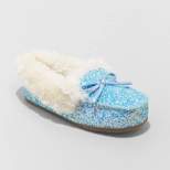 Toddler Girls' Medora Glitter Moccasin Slippers - Cat & Jack™