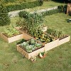 AMERLIFE 12x12x2 FT Wooden Raised Garden Bed, H-Shaped Double-Layer Planter, 180 Cu. Ft Capacity - 3 of 4