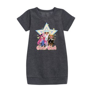 Girls' - LOL Surprise! - Girls Club Graphic Short Sleeve Fleece Dress - 1 of 3
