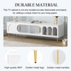 Sapphtopaz Modern TV Stand for TVs Entertainment Center Console Table with Shelves and Storage Cabinets TV Stands for Living Room - 2 of 4