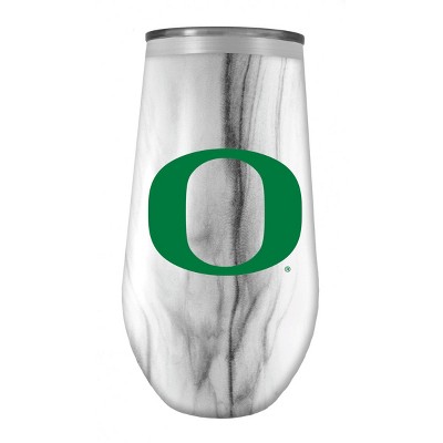 NCAA  Oregon Ducks 16oz Marble Tall Stemless Stainless Steel Tumbler