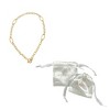 Adornia Tarnish Resistant 14k Gold Plated Mixed Link Toggle Necklace - 2 of 2