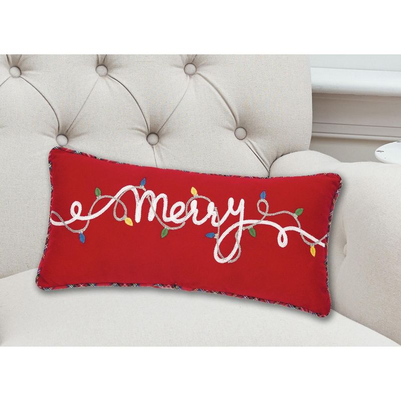 C&F Home Merry Lights Embellished Christmas Throw Pillow, 5 of 6