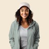 Dalix Astronaut Embroidered Fleece Zip Washed Hoodie Cold Fall Winter Women - 3 of 4