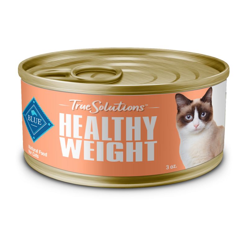 Blue Buffalo True Solutions Fit &#38; Healthy Weight Control Chicken Flavor Premium Wet Cat Food - 3oz, 1 of 12
