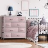 Sorbus Dresser with 8 Drawers - Storage Chest Organizer with Steel Frame, Wood Top, Handles, Fabric Bins - 2 of 4