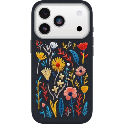 OtterBox Apple iPhone 17 Pro Symmetry Series Cactus Leather Embroidery Case for MagSafe - Enchanted Garden