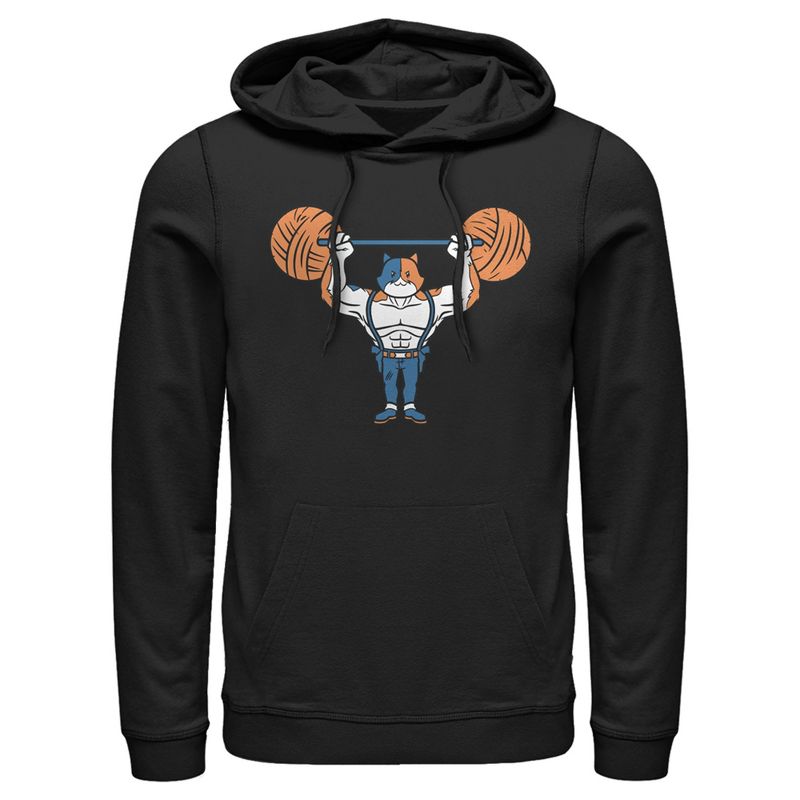 Men's Fortnite Yarn Lifter Meowscles Pull Over Hoodie, 1 of 5