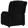 vidaXL Massage Recliner Chair Black Polyester, Metal, Plywood, Foam - 4 of 4