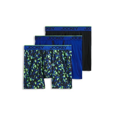 Jockey Men's Chafe Proof Pouch Microfiber 6" Boxer Brief - 3 Pack