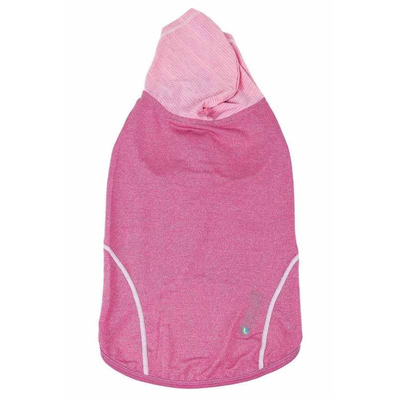 Pet Life Active Pull-Rover Premium 4-Way Stretch Two-Toned Sleeveless Hoodie Dog and Cat T-Shirt - Pink, 5 of 14