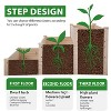 BestMassage Raised Garden Bed Elevated Wood Planter Box Stand for Backyard Patio Balcony, Nature - 3 of 4
