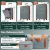 Kumasinova Hardshell Luggage Sets,5 Pcs ABS Spinner Suitcases Set with Front Opening,Expandable Travel Luggage with TSA Lock&USB Ports - 2 of 4