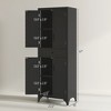 67" 4-Door Kitchen Pantry with Drawer and Adjustable Shelves - 3 of 4